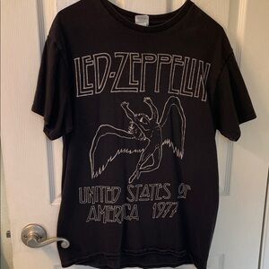 Black Led Zeppelin Graphic T-Shirt